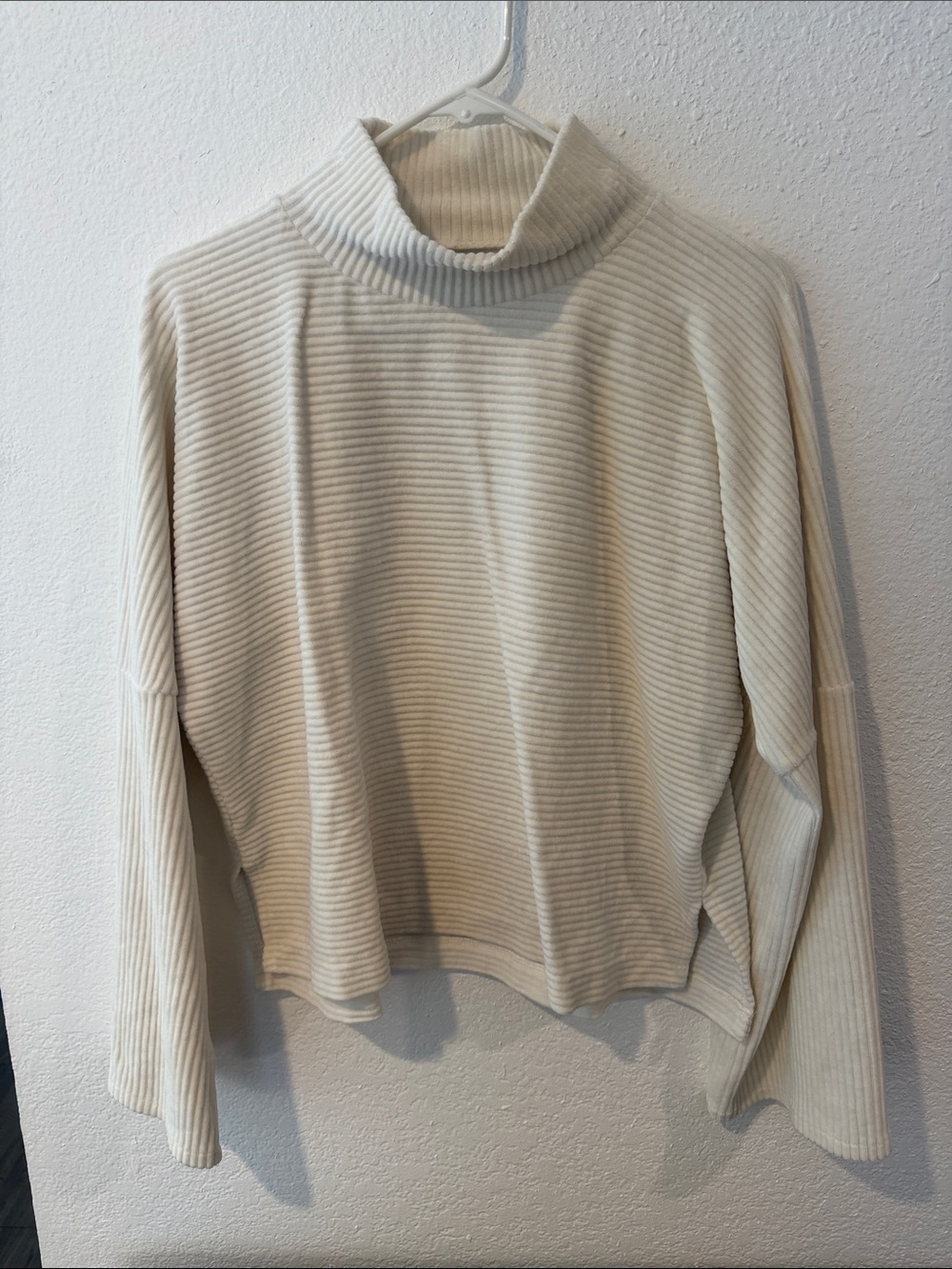 Texture & Thread Velour Corduroy Mockneck Top - Picture 2 of 5